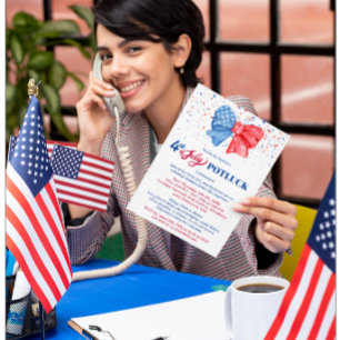 Invitation 4 juillet Potluck