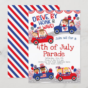 Invitation 4 juillet Route Par Anniversaire
