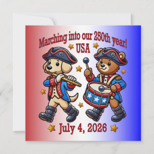 Invitation 4 juillet Semiquincentenaire du 250e anniversaire 