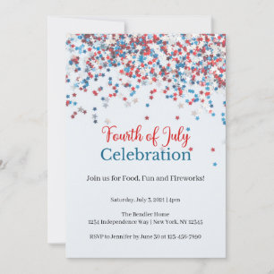 Invitation 4 juillet Stars