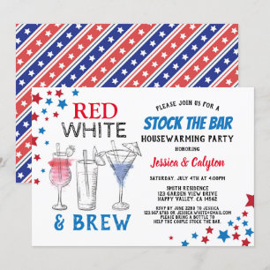 Invitation 4 juillet Stock Le Bar House