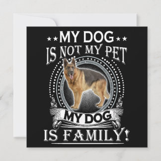 Invitation 4 Mon chien n'est pas mon animal de compagnie Mon 