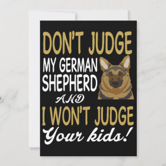 Invitation 4 Ne jugez pas mon berger allemand et je ne jugera