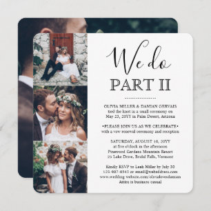 Invitation 4 Photo Sequel Mariage Simple Nous faisons Partie 