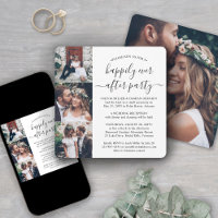 4 Photo Square Mariage Party Happily Ever After