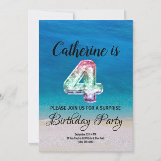 Invitation 4ème anniversaire