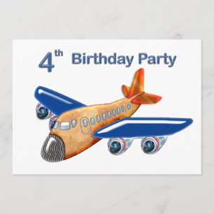 Invitation 4ème anniversaire d'avion extraordinaire