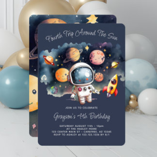 Invitation 4ème anniversaire de la fête Planètes extérieures