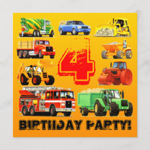 Invitation 4ème Grande fête d'anniversaire de camion