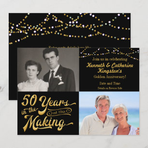 Invitation 50 ANS À L'Anniversaire Alors Et Maintenant Pics