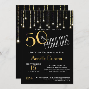 Invitation 50 ans et fabuleux Black Lights