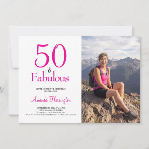 Invitation 50 ans et Fabuleux Fête d'anniversaire des 50 an