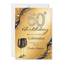 50 Élégant Diamant Noir Or Anniversaire