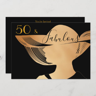 Invitation 50 et conception élégante fabuleuse d'art déco