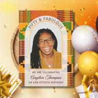 50 ET FABULEUX Kente Photo CÉLÉBRATION D'ANNIVERSA