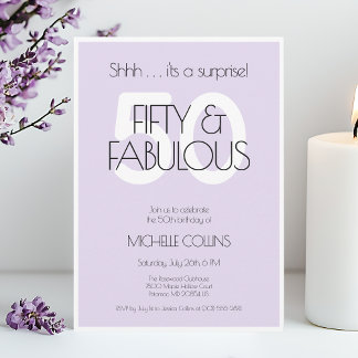 Invitation 50 et fabuleux Moderne Cinquante ans Anniversaire