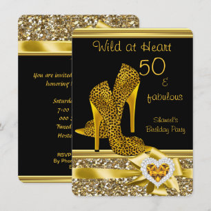 Invitation 50 & fabuleux Leopard Wild at Heart High Heels
