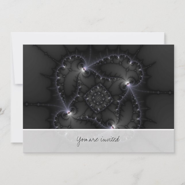 Invitation 50 Nuances De Gris - Art Fractal (Devant)