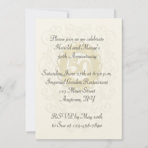 Invitation 50e anniversaire