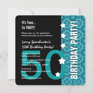 Invitation 50e anniversaire amusant pas sur la colline Z50D