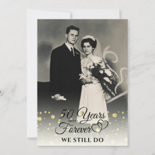 Invitation 50e Anniversaire ANNÉES EN FOREVER Vow Renouvellem