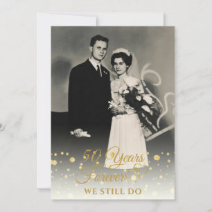 Invitation 50e Anniversaire ANNÉES EN FOREVER Vow Renouvellem