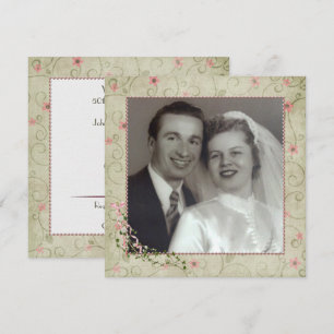 Invitation 50e anniversaire avec photo