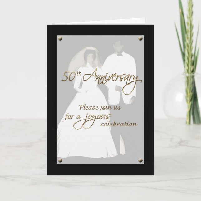 Invitation 50e anniversaire couple (Devant)