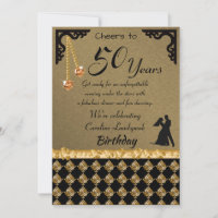 50e Anniversaire Dance Party Orange Heart Gem Dama
