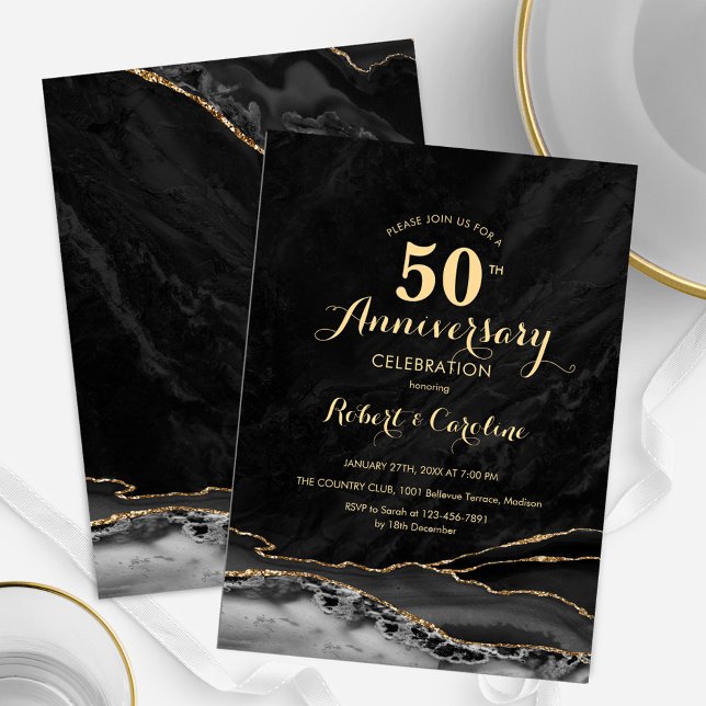 Invitation 50e anniversaire de Black Gold (Créateur téléchargé)