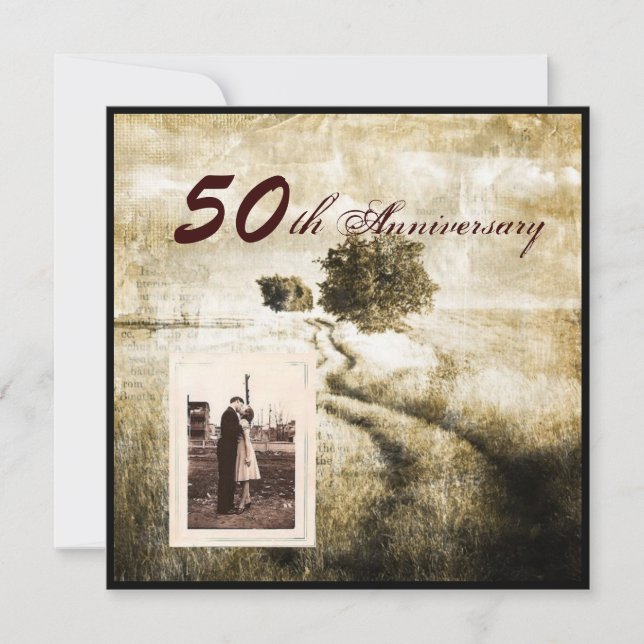 Invitation 50e anniversaire de la création d'un pays de chêne (Devant)
