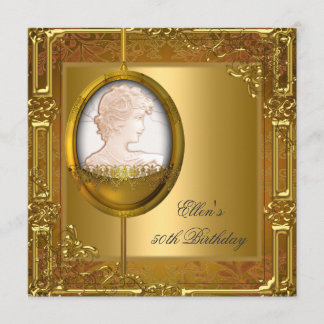 Invitation 50e Anniversaire de la fête de l'or blanc