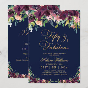 Invitation 50e anniversaire de la Floral Navy