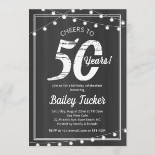 Invitation 50e anniversaire de l'aurore sur tableau de bord