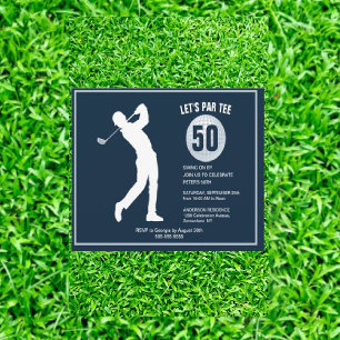 Invitation 50e anniversaire de l'homme de la Marine de Golfer