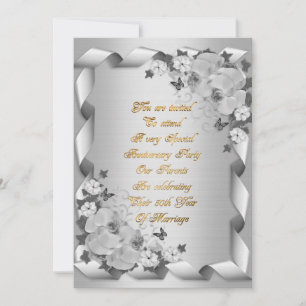 Invitation 50e anniversaire de l'invitation des parents