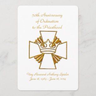 Invitation 50e anniversaire de l'Ordination du prêtre du Jubi