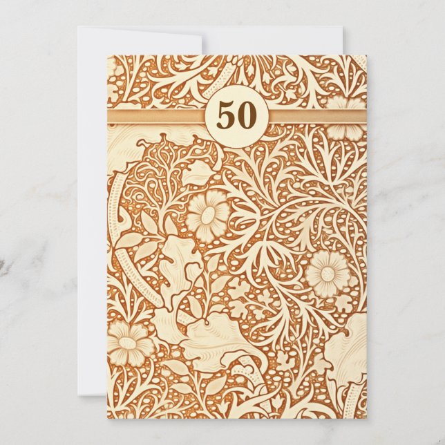 Invitation 50e anniversaire de mariage je (Devant)