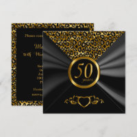 50e anniversaire de mariage | Motif léopard