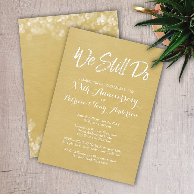 Invitation 50e anniversaire de mariage - Nous faisons encore  (Créateur téléchargé)