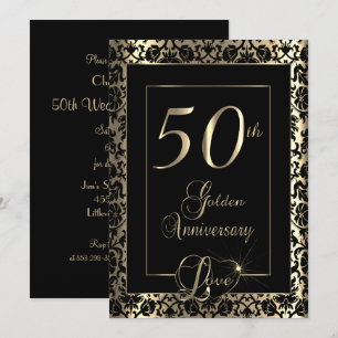 Invitation 50e anniversaire de mariage   Texte DIY