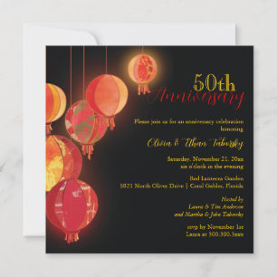 Invitation 50e anniversaire du Mariage des Lanternes rouges