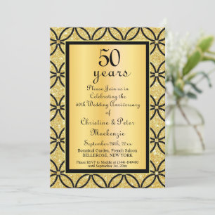 Invitation 50e anniversaire du Mariage d'or