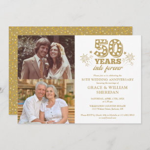 Invitation 50e anniversaire du Mariage - Forever 50e photo