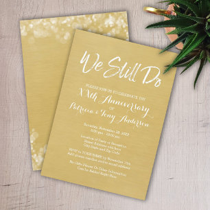 Invitation 50e anniversaire du Mariage - Nous faisons toujour
