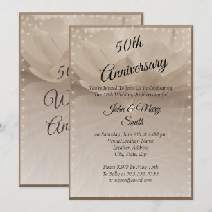 Invitation 50e anniversaire du Rose d'or