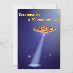 Invitation 50e anniversaire 👽 enlèvement d'Alien de l'OVNI