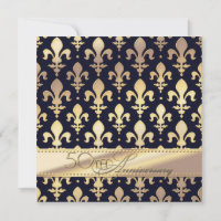 50e, Anniversaire Mariage d'or, Fleur de Lis