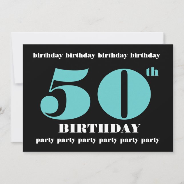 Invitation 50e anniversaire Modèle de l'invitation (Devant)