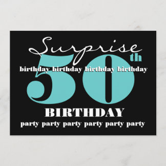 Invitation 50e SUPRISE Anniversaire Modèle d'invitation